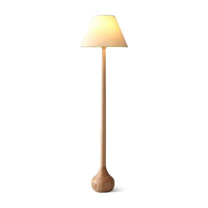 Final Strike Sculpted Wood Floor Lamp