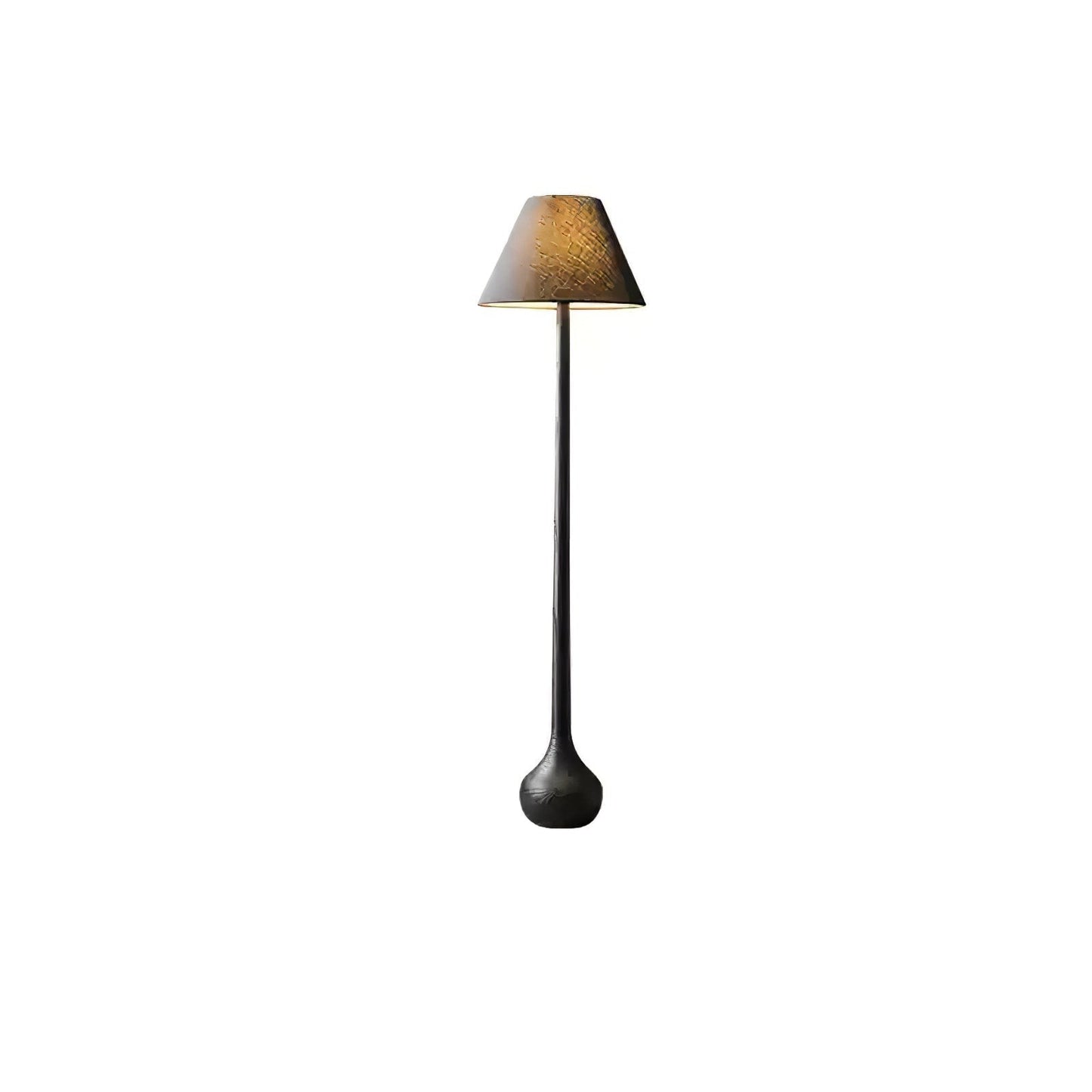 Final Strike Sculpted Wood Floor Lamp