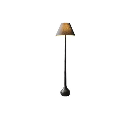 Final Strike Sculpted Wood Floor Lamp