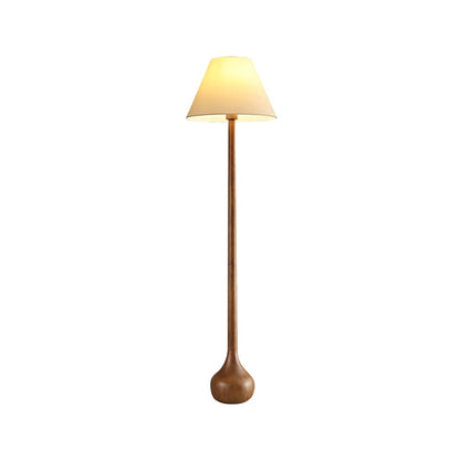 Final Strike Sculpted Wood Floor Lamp