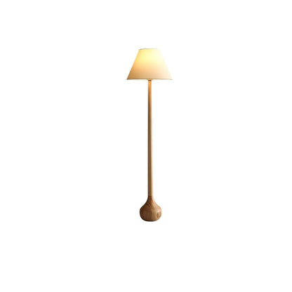 Final Strike Sculpted Wood Floor Lamp
