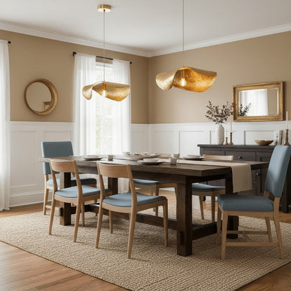 Hammered Brass Statement Pendant Light