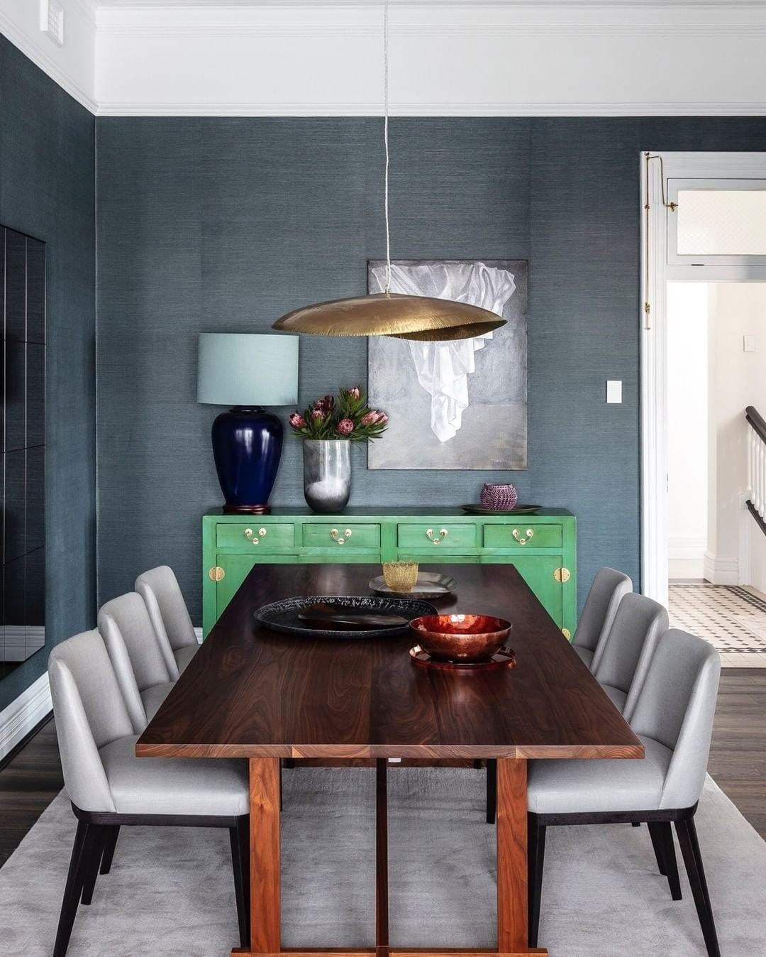 Hammered Brass Statement Pendant Light