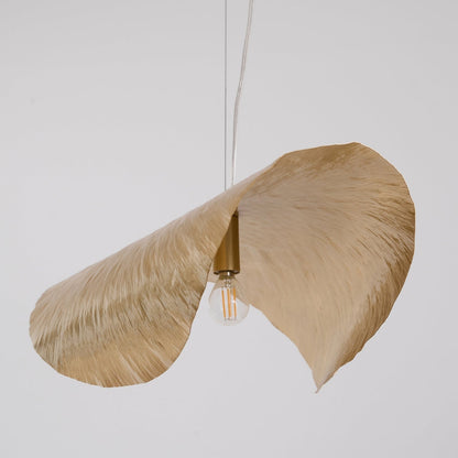 Hammered Brass Statement Pendant Light
