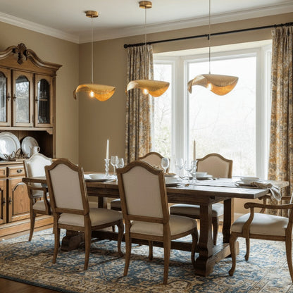 Hammered Brass Statement Pendant Light