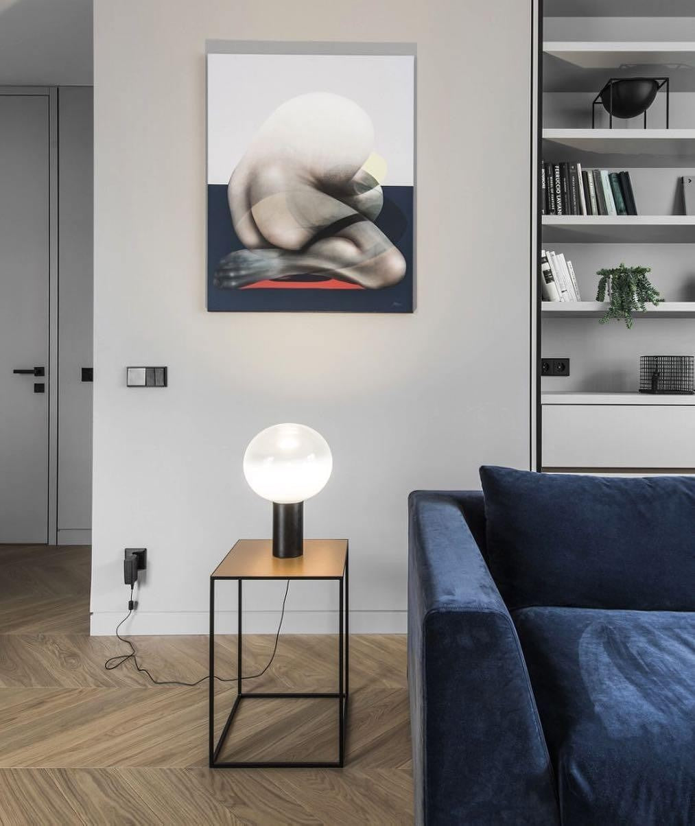 Laguna Spherical Glass Table Lamp