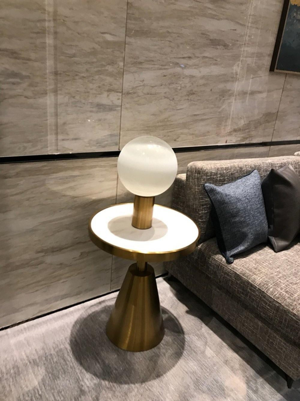 Laguna Spherical Glass Table Lamp