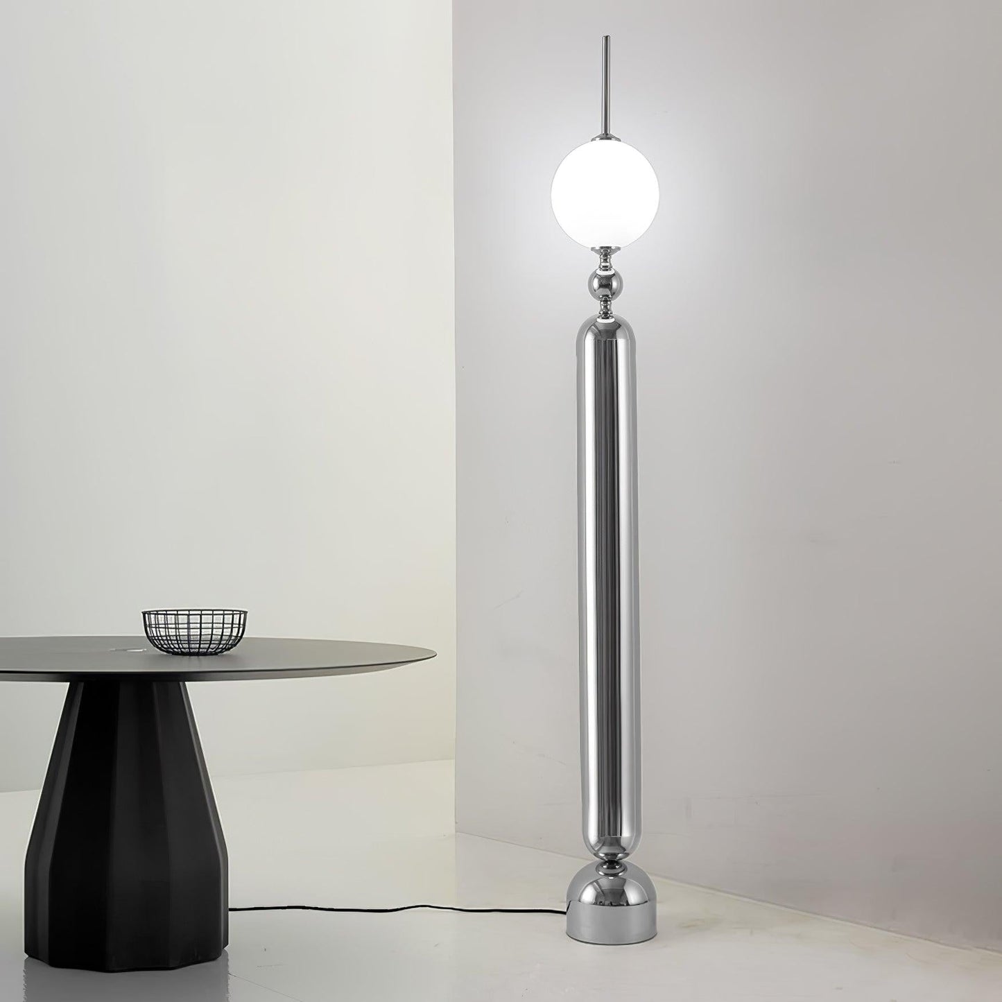 Lightning Rod Chrome Floor Lamp