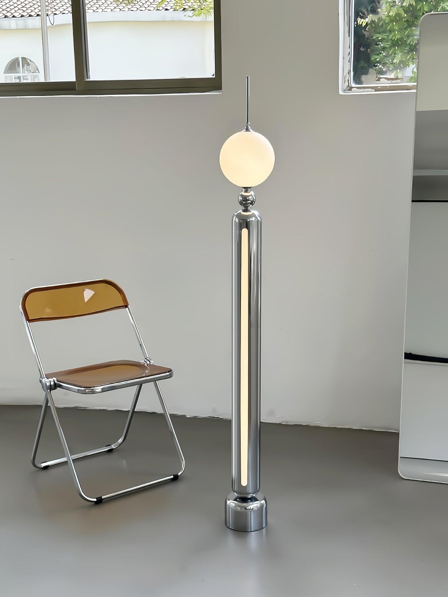 Lightning Rod Chrome Floor Lamp