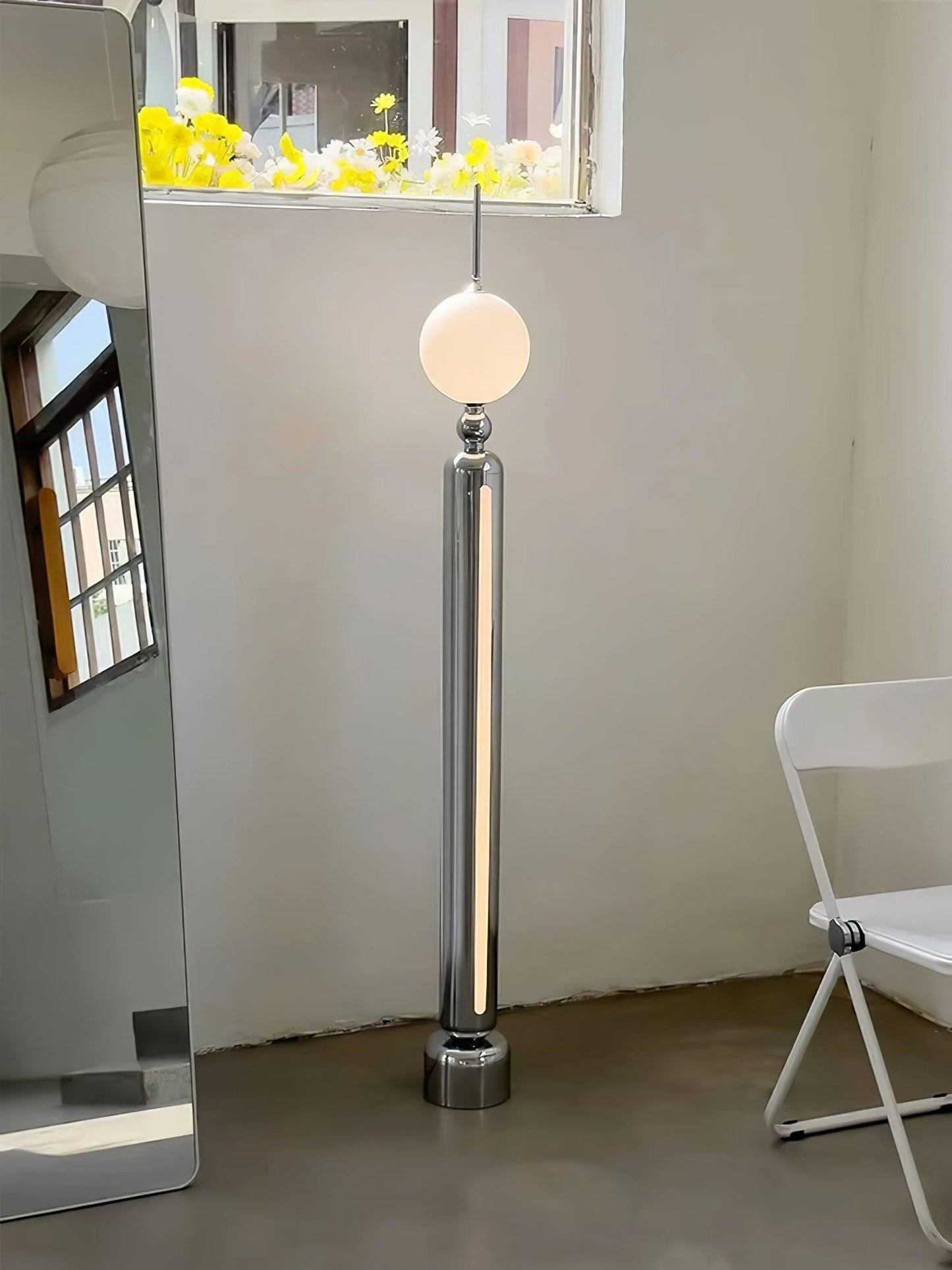 Lightning Rod Chrome Floor Lamp