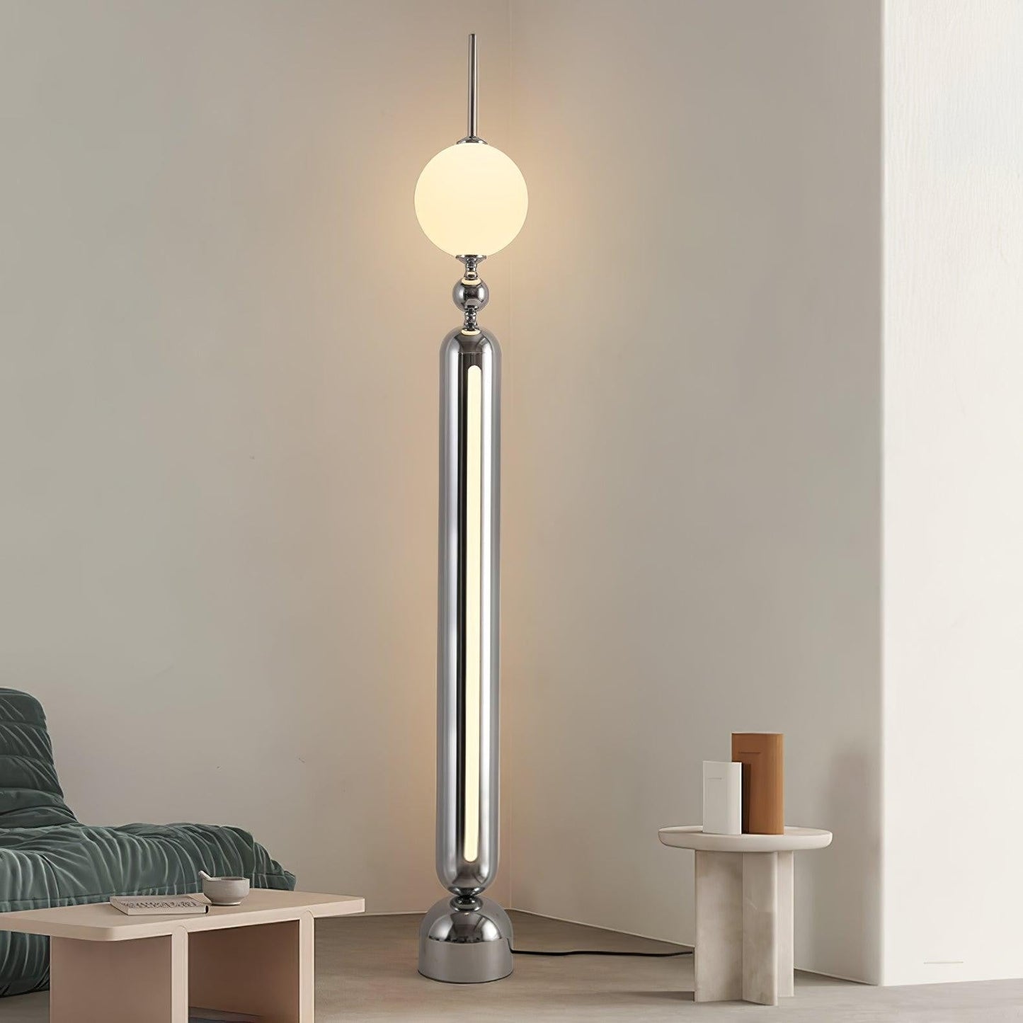 Lightning Rod Chrome Floor Lamp