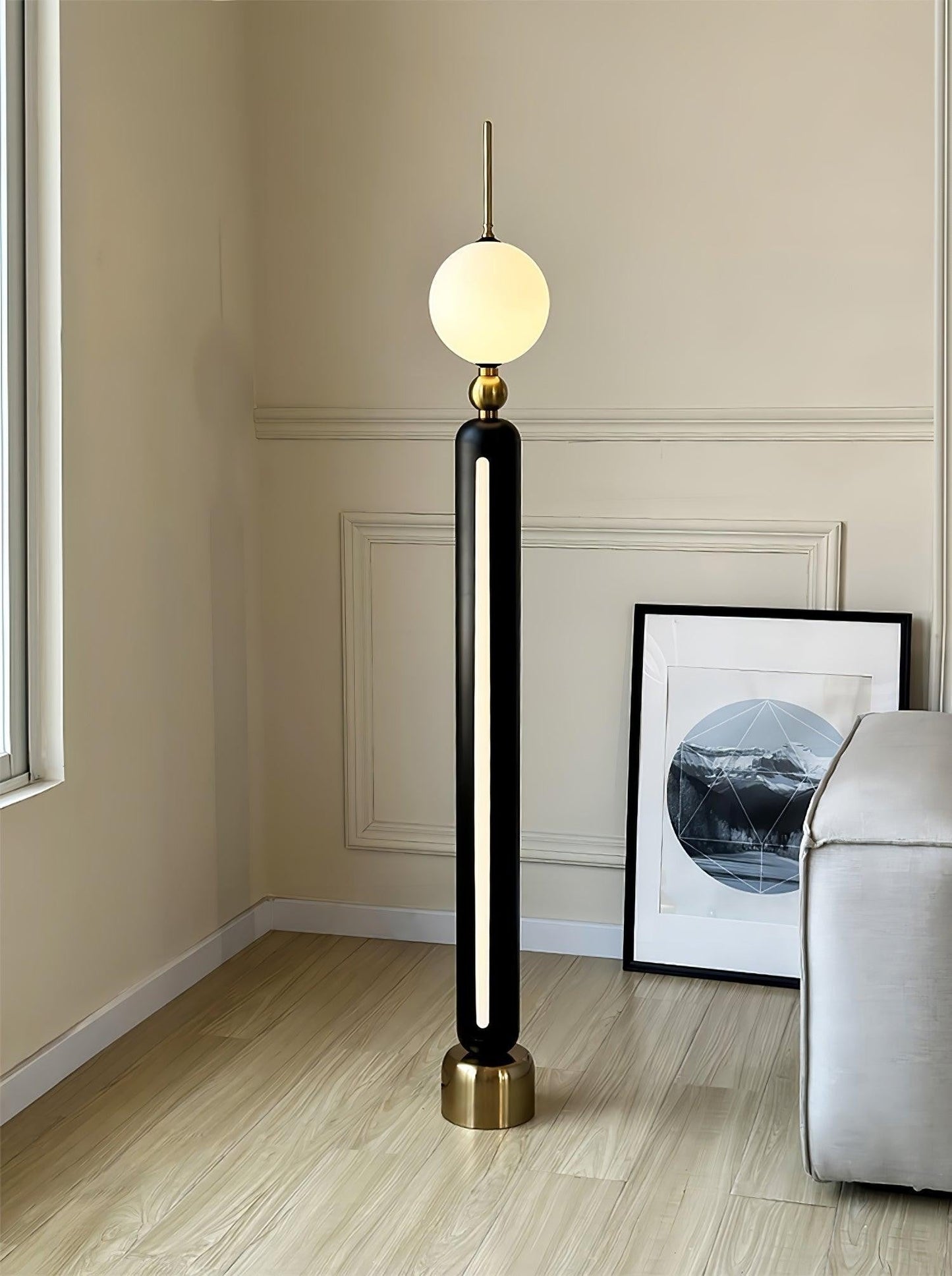 Lightning Rod Chrome Floor Lamp
