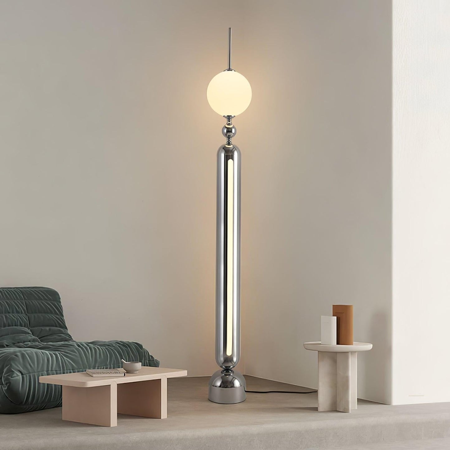 Lightning Rod Chrome Floor Lamp