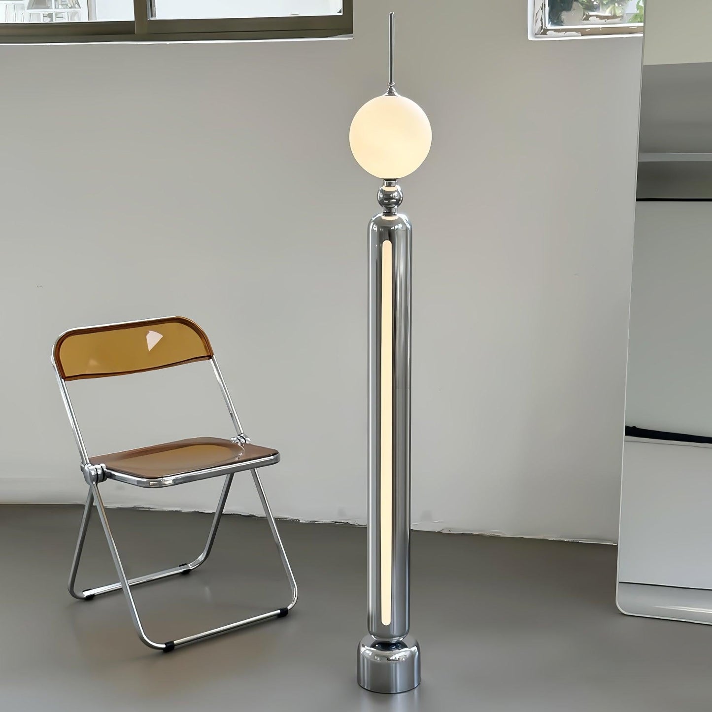 Lightning Rod Chrome Floor Lamp