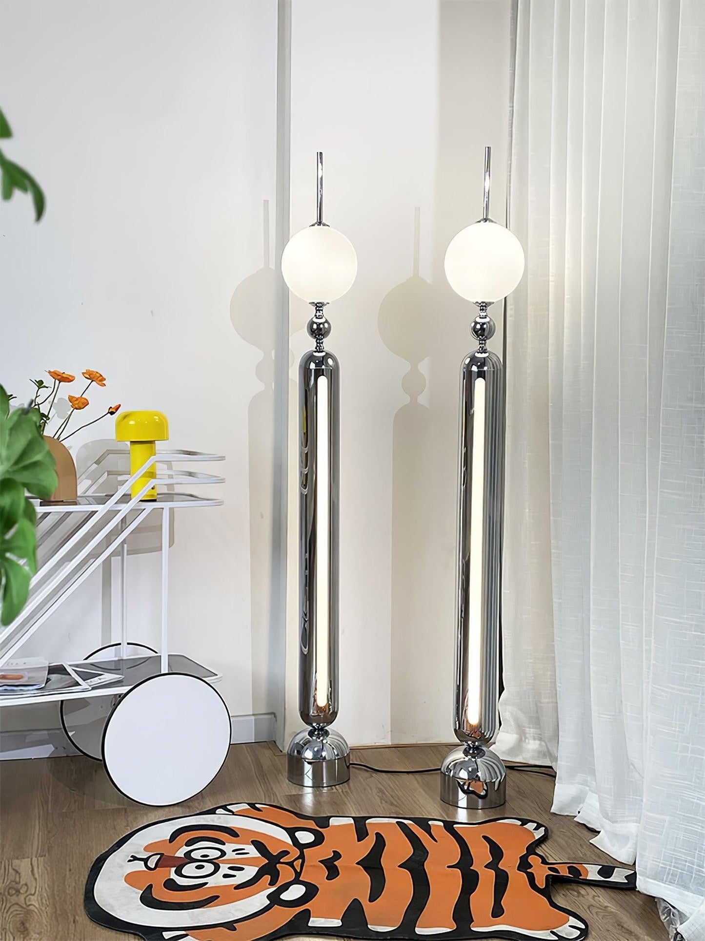 Lightning Rod Chrome Floor Lamp