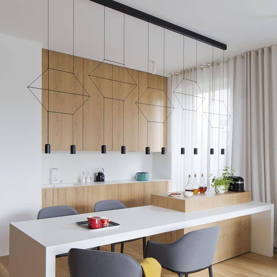 Line Art Wireflow Linear Pendant