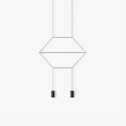 Line Art Wireflow Linear Pendant