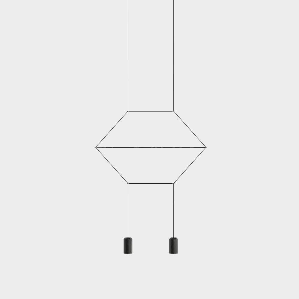 Line Art Wireflow Linear Pendant