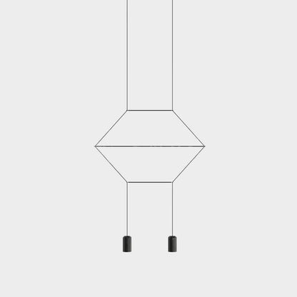 Line Art Wireflow Linear Pendant