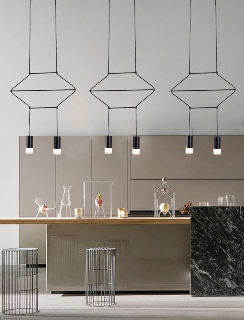 Line Art Wireflow Linear Pendant