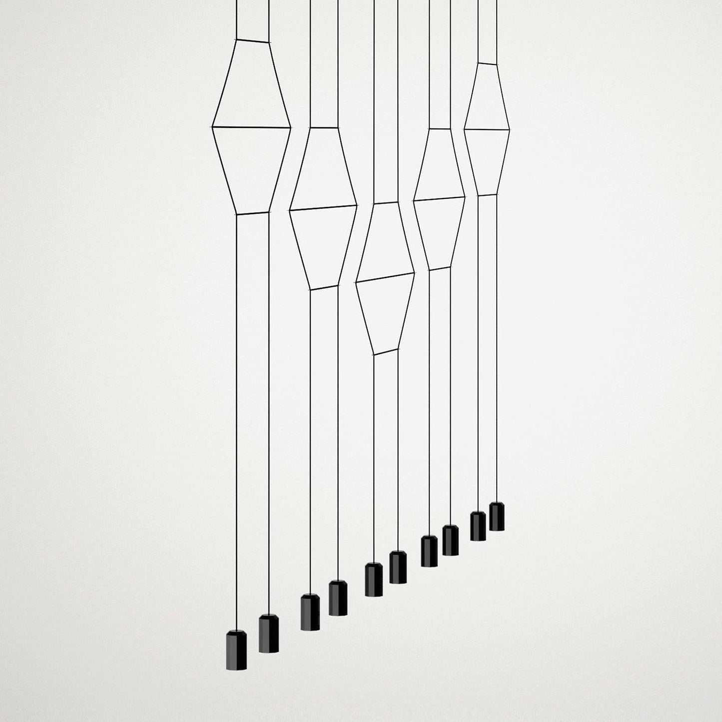 Line Art Wireflow Linear Pendant