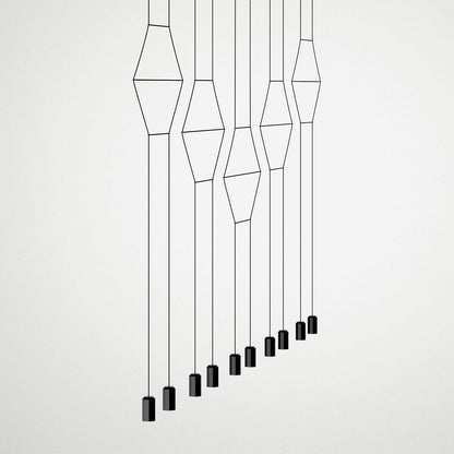 Line Art Wireflow Linear Pendant