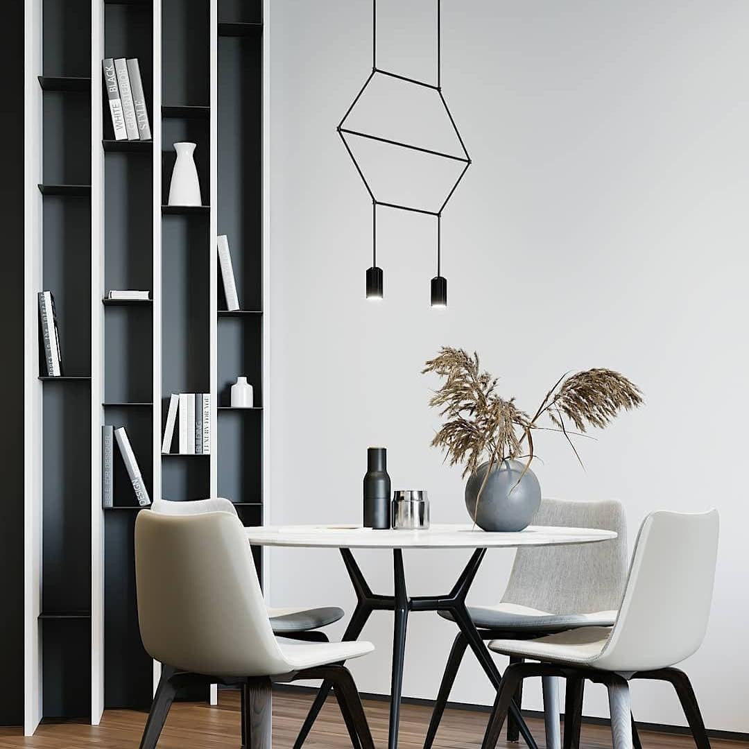 Line Art Wireflow Linear Pendant