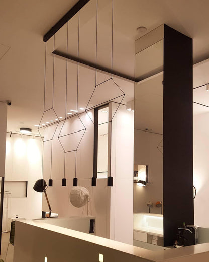 Line Art Wireflow Linear Pendant