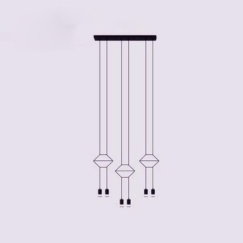 Line Art Wireflow Linear Pendant