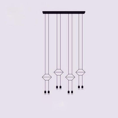 Line Art Wireflow Linear Pendant