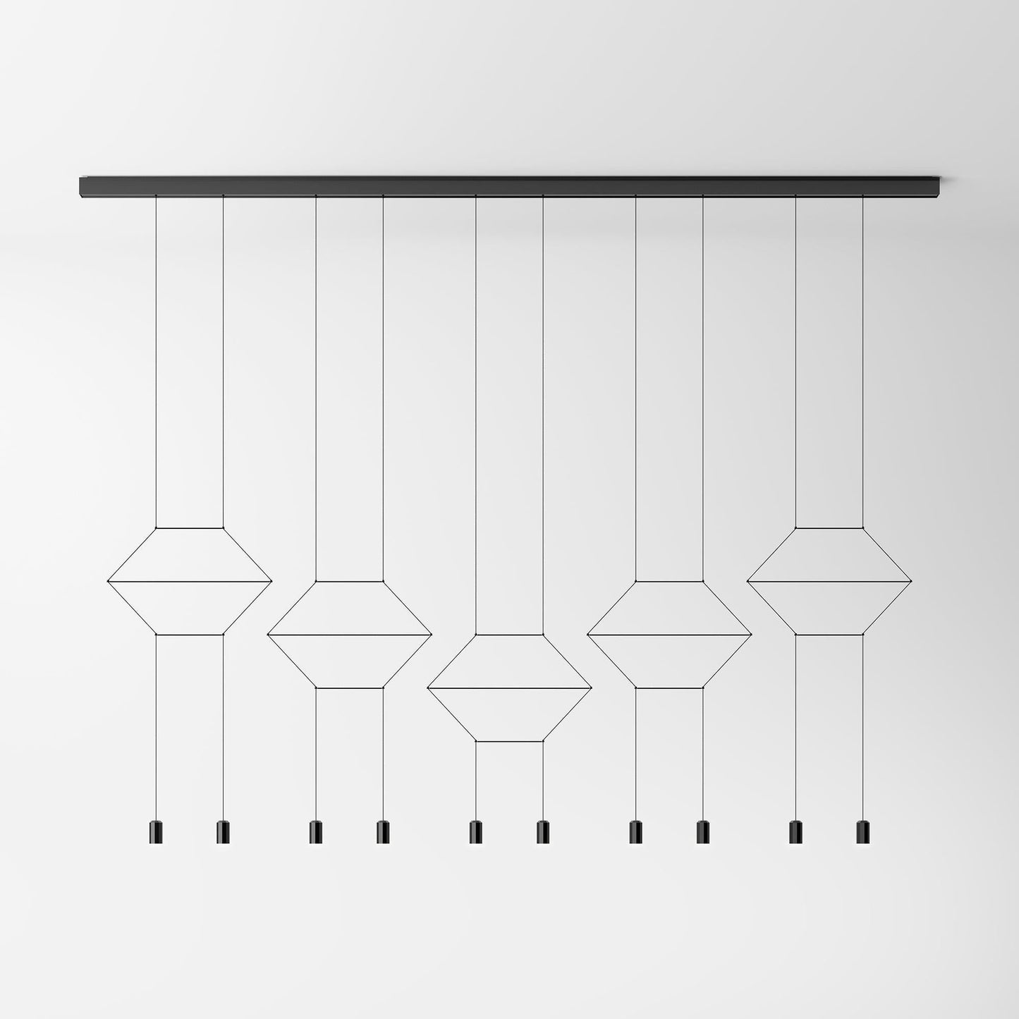 Line Art Wireflow Linear Pendant