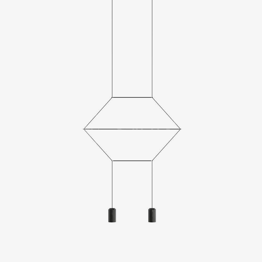 Line Art Wireflow Linear Pendant