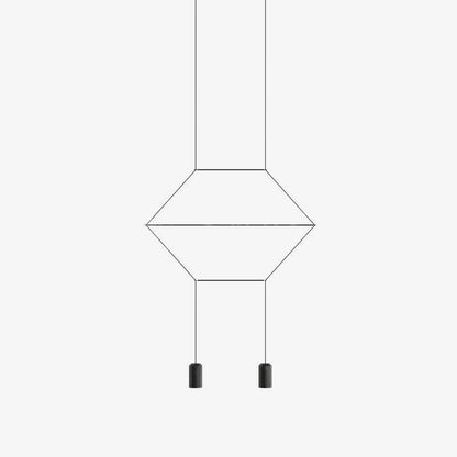 Line Art Wireflow Linear Pendant
