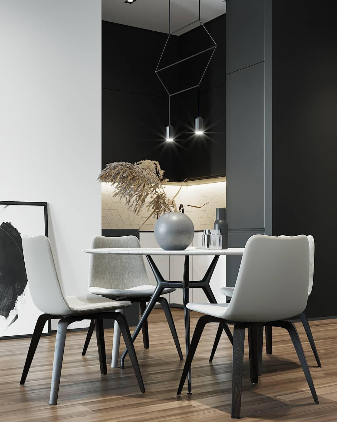 Line Art Wireflow Linear Pendant