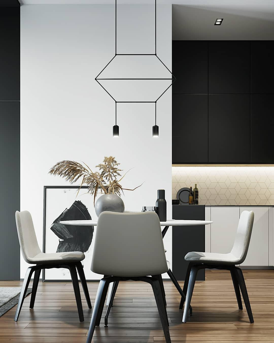 Line Art Wireflow Linear Pendant