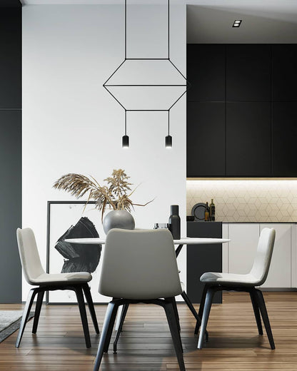 Line Art Wireflow Linear Pendant