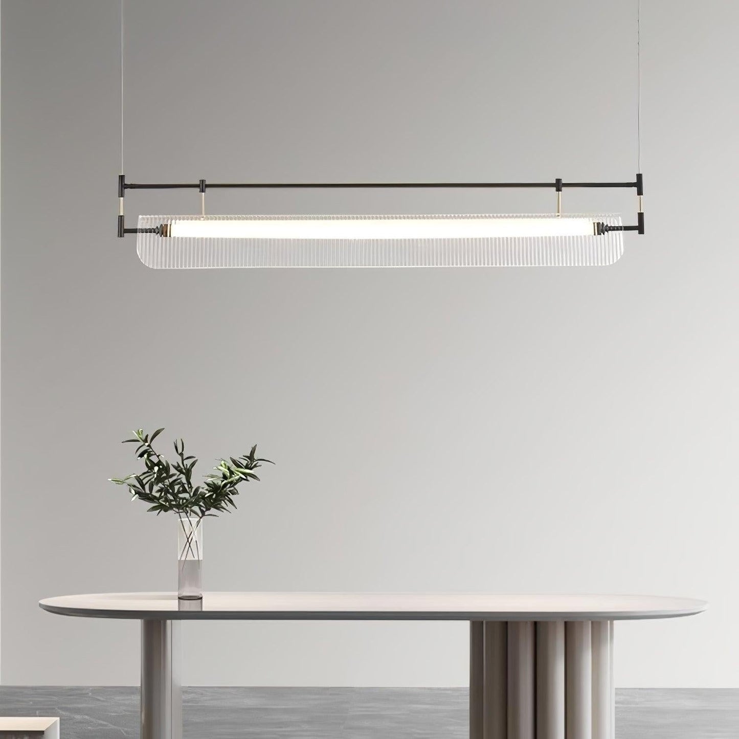 Linear Strip Acrylic Chandelier