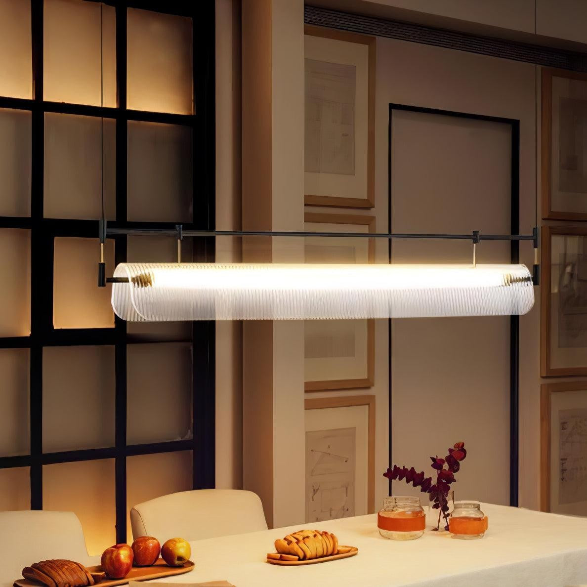 Linear Strip Acrylic Chandelier