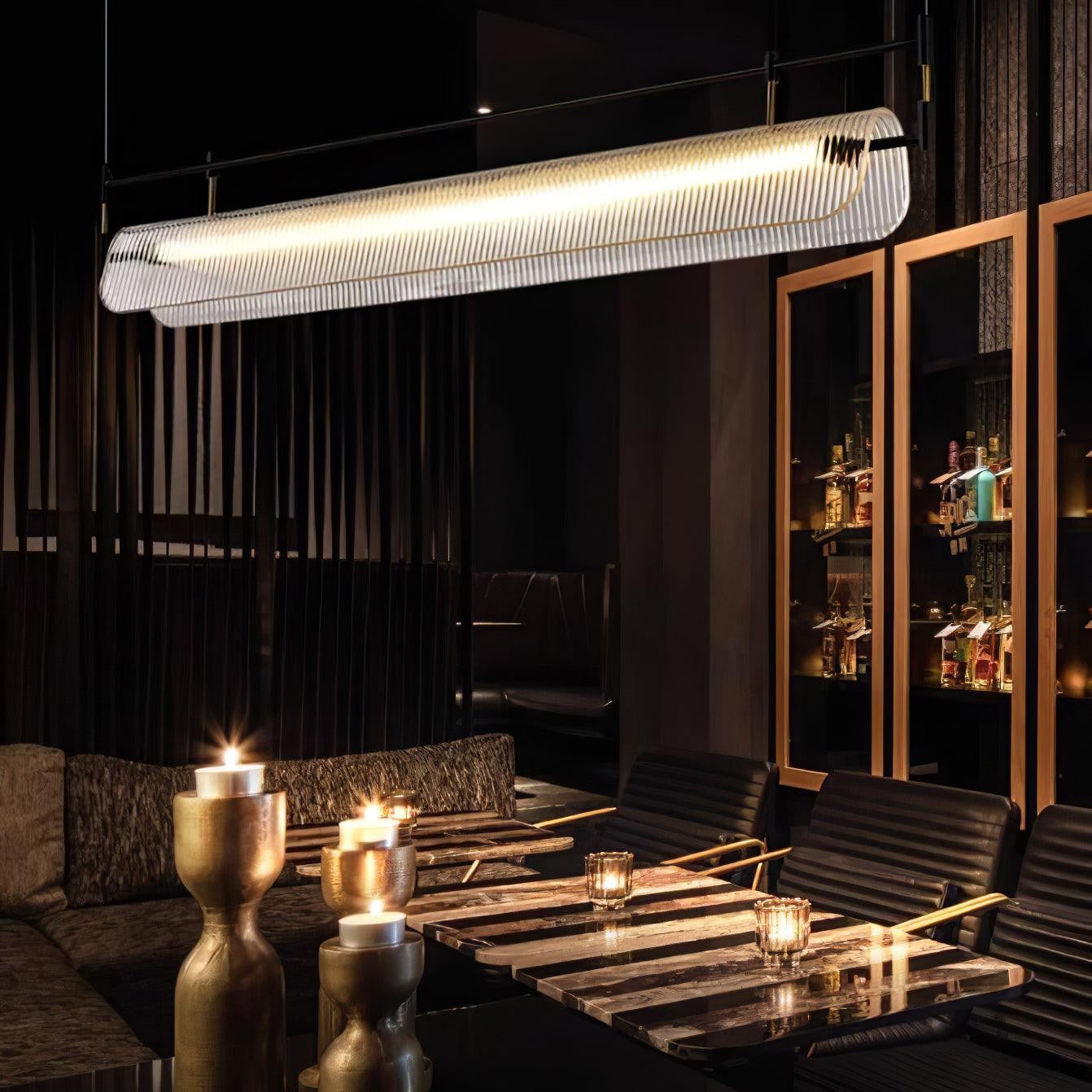 Linear Strip Acrylic Chandelier
