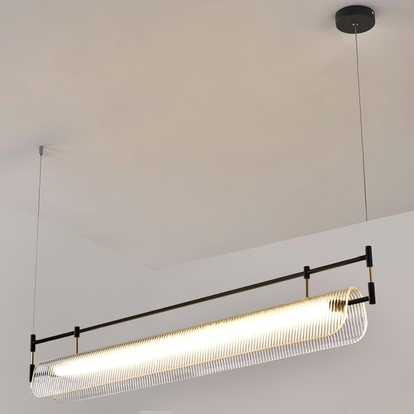 Linear Strip Acrylic Chandelier