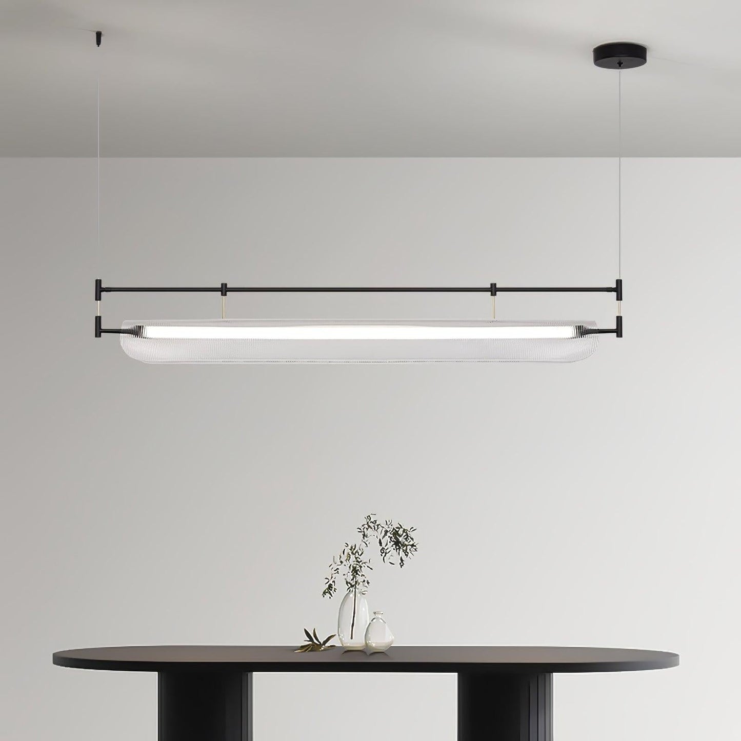 Linear Strip Acrylic Chandelier