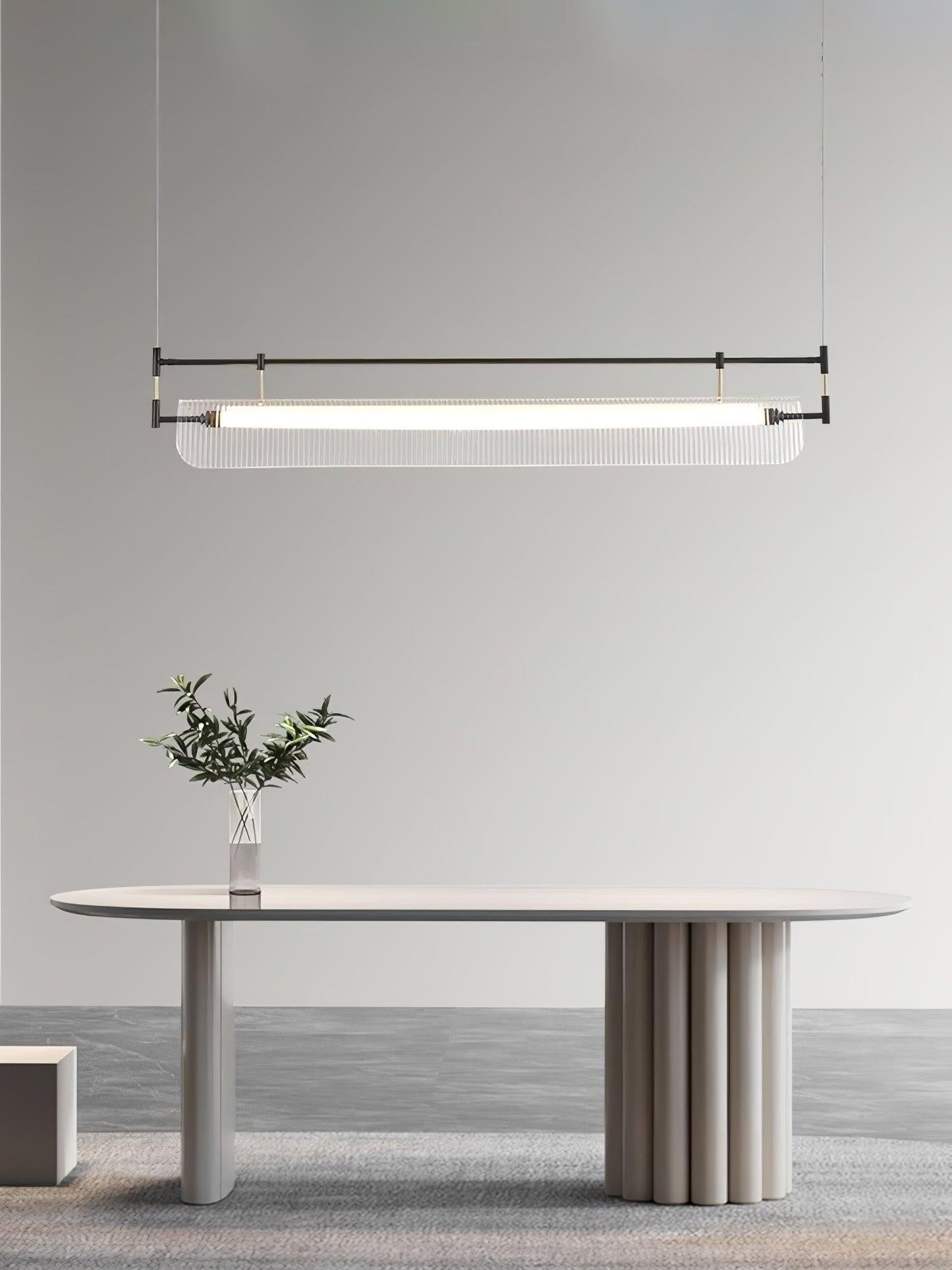 Linear Strip Acrylic Chandelier
