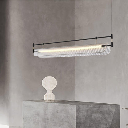 Linear Strip Acrylic Chandelier