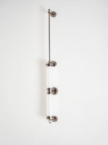 Meridian Slim Vertical Glass Wall Sconce