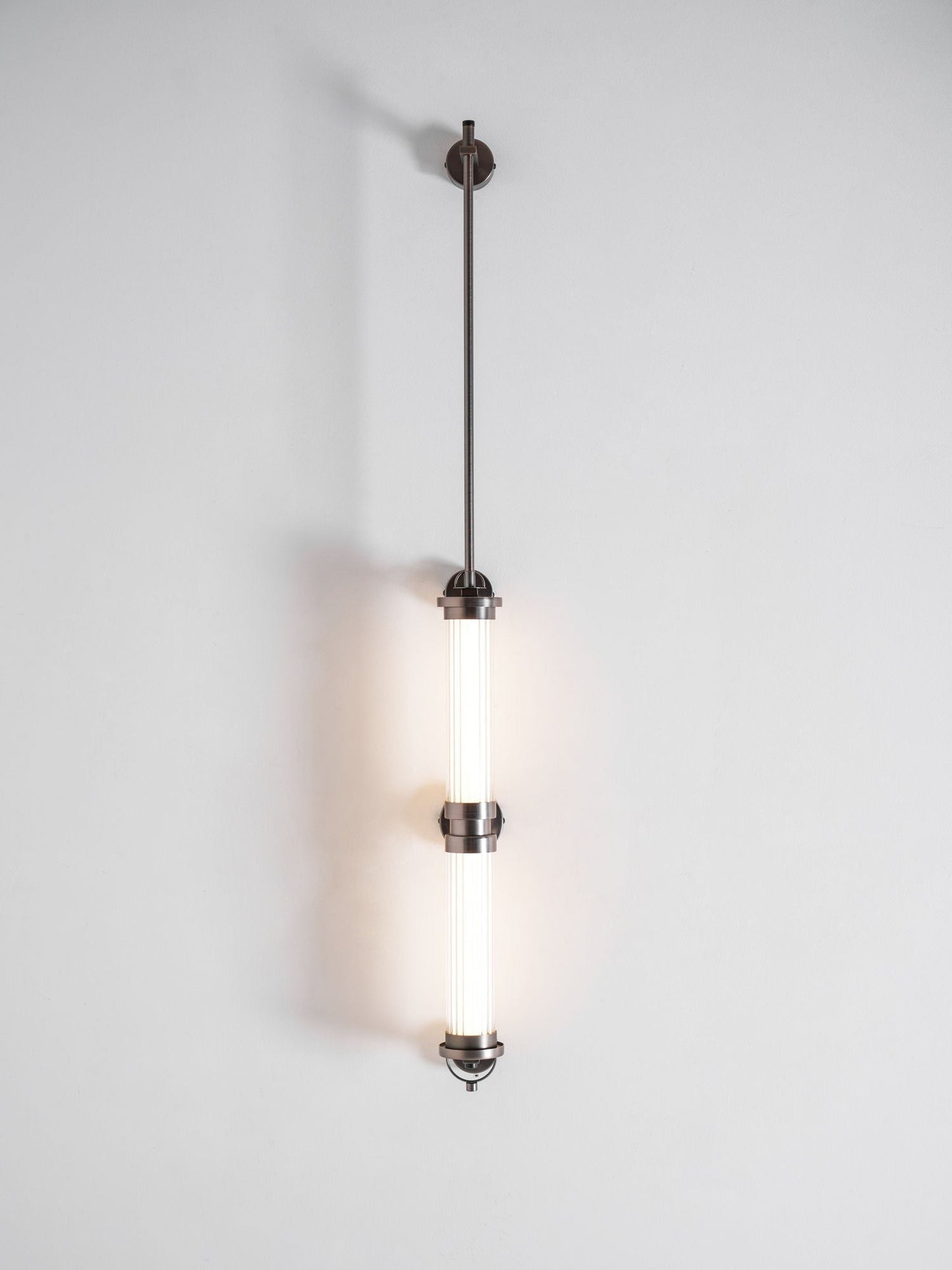 Meridian Slim Vertical Glass Wall Sconce