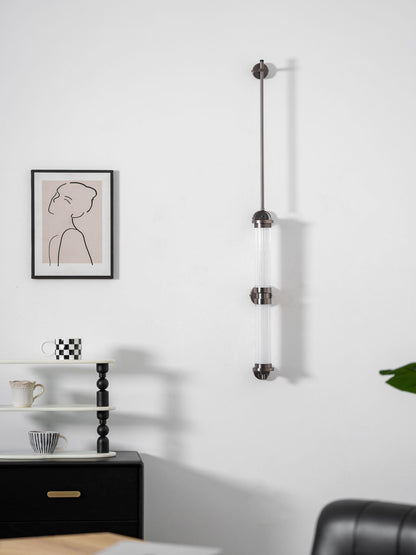 Meridian Slim Vertical Glass Wall Sconce