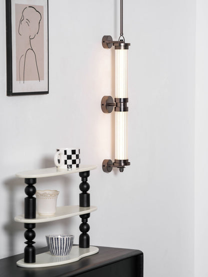 Meridian Slim Vertical Glass Wall Sconce
