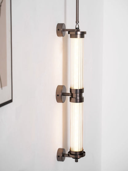 Meridian Slim Vertical Glass Wall Sconce