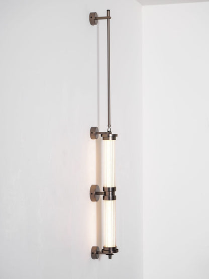 Meridian Slim Vertical Glass Wall Sconce