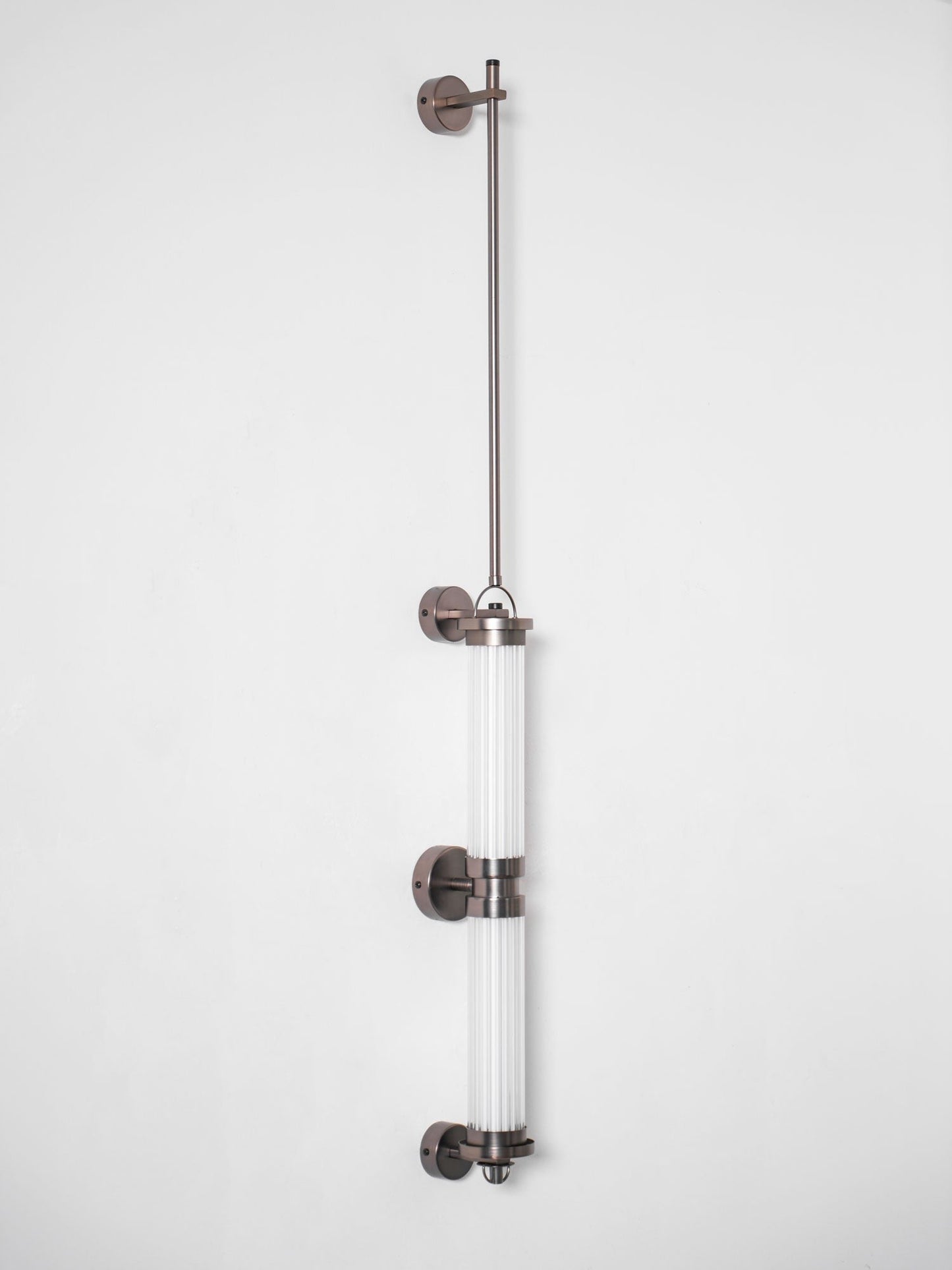 Meridian Slim Vertical Glass Wall Sconce